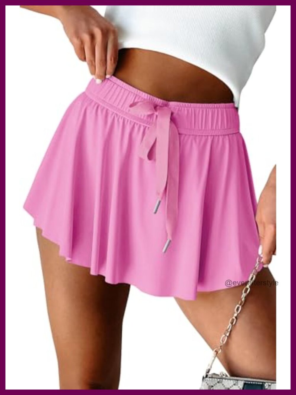 Women's Athletic Tennis Skort with Inner Shorts High Waisted Quick Dry Golf